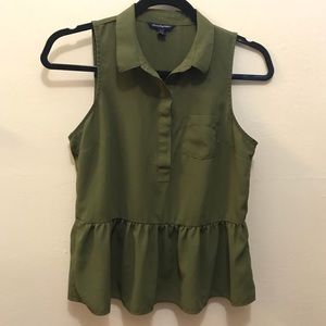 Olive green blouse